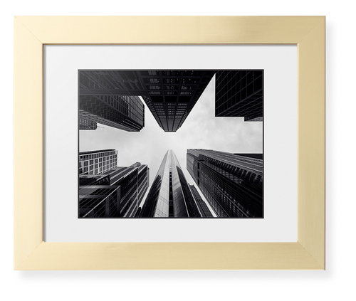 Ground View Framed Print, Matte Gold, Contemporary, Black, White, Single piece, 8x10, Multicolor