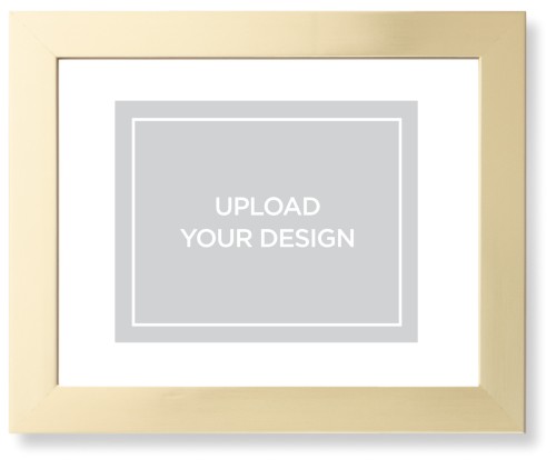 Upload Your Own Design Framed Print, Matte Gold, Contemporary, None, White, Single piece, 8x10, Multicolor, multi