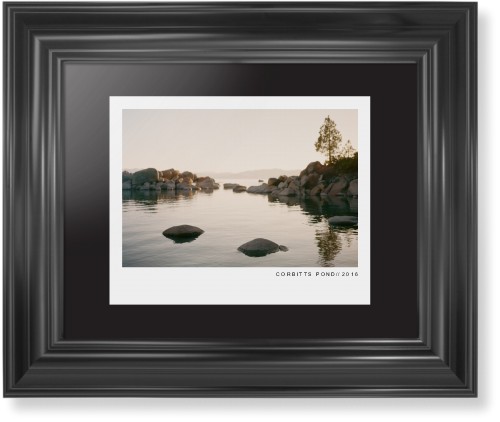 Modern Gallery Framed Print, Black, Classic, None, Black, Single piece, 8x10, White, white