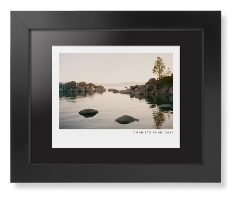 Modern Gallery Framed Print, Black, Contemporary, White, Black, Single piece, 8x10, White, white
