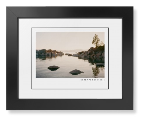 Modern Gallery Framed Print, Black, Contemporary, Black, White, Single piece, 8x10, White