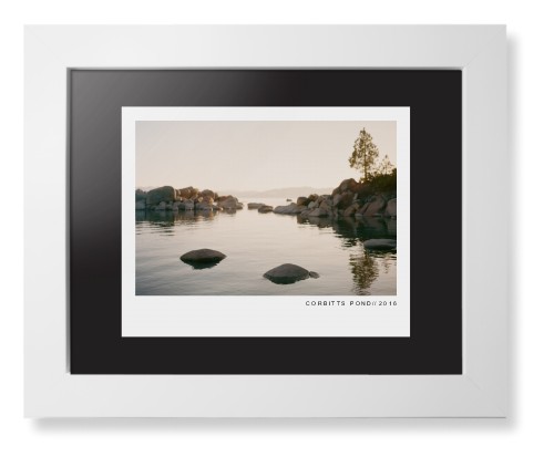 Modern Gallery Framed Print, White, Contemporary, Black, Black, Single piece, 8x10, White, white