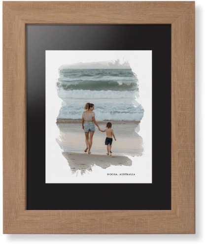 Brushed Moments Framed Print, Natural, Contemporary, None, Black, Single piece, 8x10, White