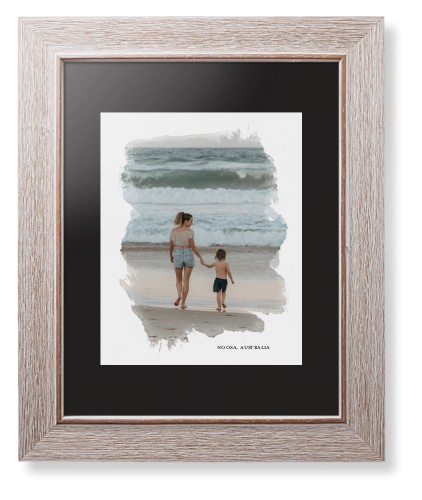 Brushed Moments Framed Print, Rustic, Modern, Black, Black, Single piece, 8x10, White