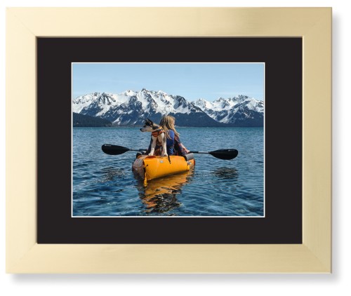Photo Gallery Landscape Framed Print, Matte Gold, Contemporary, White, Black, Single piece, 8x10, Multicolor