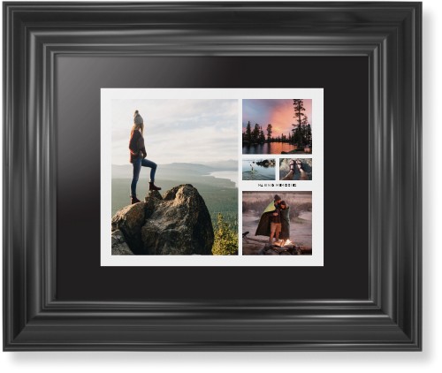 Hero Collage Framed Print, Black, Classic, Black, Black, Single piece, 8x10, Multicolor, multi