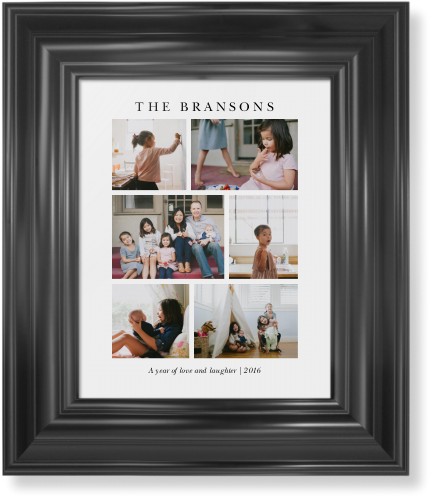 Gallery Montage of Memories Framed Print, Black, Classic, None, None, Single piece, 8x10, White