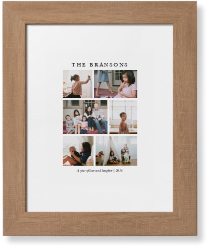 Gallery Montage of Memories Framed Print, Natural, Contemporary, None, White, Single piece, 8x10, White, white