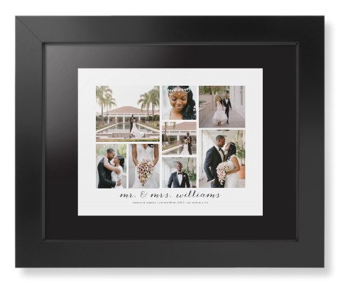 Clean Gallery Collage of Eight Framed Print, Black, Contemporary, Black, Black, Single piece, 8x10, Multicolor, multi