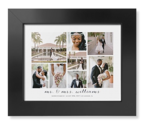 Clean Gallery Collage of Eight Framed Print, Black, Contemporary, None, None, Single piece, 8x10, Multicolor, multi