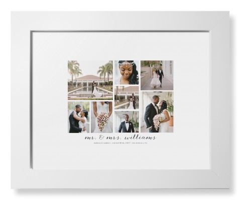 Clean Gallery Collage of Eight Framed Print, White, Contemporary, White, White, Single piece, 8x10, Multicolor