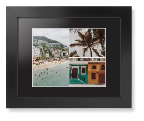 Gallery of Three Framed Print, Black, Contemporary, White, Black, Single piece, 8x10, Multicolor, multi