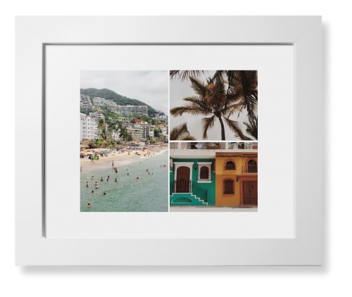 Gallery of Three Framed Print, White, Contemporary, White, White, Single piece, 8x10, Multicolor, multi