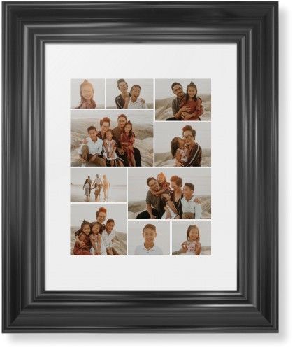 Gallery of Ten Framed Print, Black, Classic, White, White, Single piece, 8x10, Multicolor