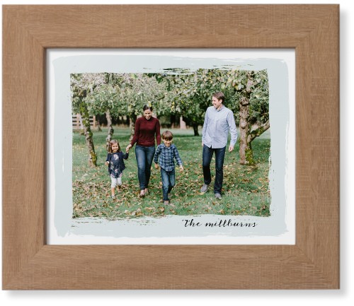 Brush Stroke Border Framed Print, Natural, Contemporary, None, None, Single piece, 8x10, Gray, air