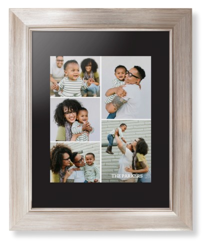 Gallery of Five Portrait Framed Print, Metallic, Modern, None, Black, Single piece, 8x10, Multicolor