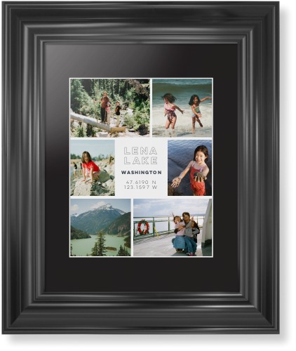 Modern Adventure Gallery Of Six Framed Print, Black, Classic, White, Black, Single piece, 8x10, Multicolor