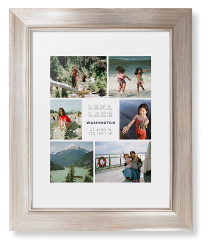 Modern Adventure Gallery Of Six Framed Print, Metallic, Modern, None, White, Single piece, 8x10, Multicolor