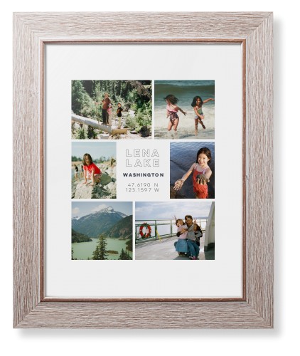 Modern Adventure Gallery Of Six Framed Print, Rustic, Modern, White, White, Single piece, 8x10, Multicolor