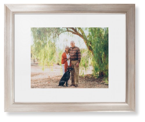 Landscape Photo Gallery Framed Print, Metallic, Modern, White, White, Single piece, 11x14, Multicolor, multi