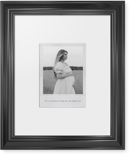 Simple Photo Frame Framed Print, Black, Classic, None, White, Single piece, 11x14, White