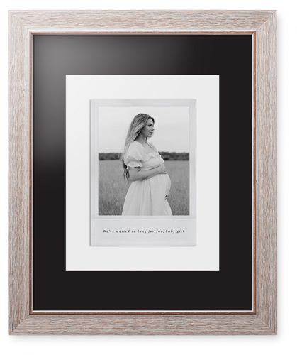 Simple Photo Frame Framed Print, Rustic, Modern, None, Black, Single piece, 11x14, White