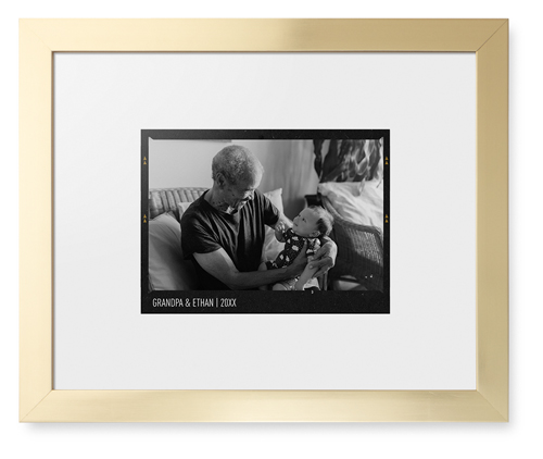 Film Frame Framed Print, Matte Gold, Contemporary, None, White, Single piece, 11x14, White