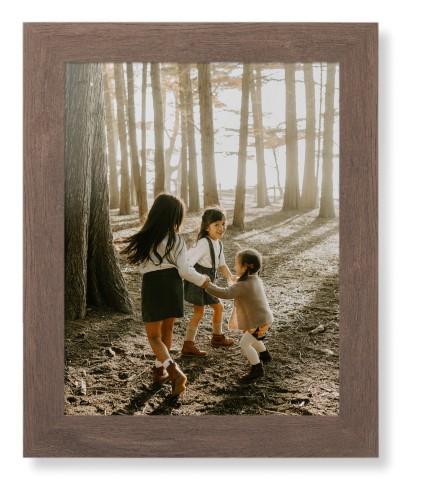 Photo Gallery Framed Print, Walnut, Contemporary, None, None, Single piece, 11x14, Multicolor