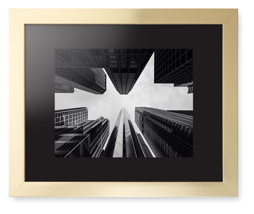 Ground View Framed Print, Matte Gold, Contemporary, None, Black, Single piece, 11x14, Multicolor