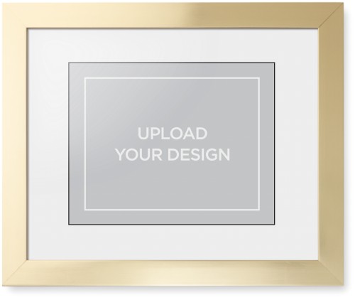 Upload Your Own Design Framed Print, Matte Gold, Contemporary, Black, White, Single piece, 11x14, Multicolor