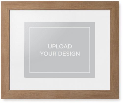 Upload Your Own Design Framed Print, Natural, Contemporary, None, White, Single piece, 11x14, Multicolor