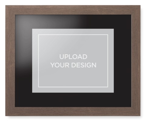 Upload Your Own Design Framed Print, Walnut, Contemporary, None, Black, Single piece, 11x14, Multicolor