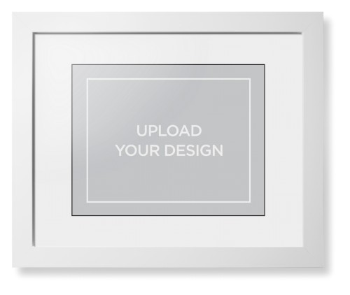 Upload Your Own Design Framed Print, White, Contemporary, Black, White, Single piece, 11x14, Multicolor