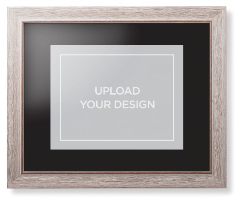 Upload Your Own Design Framed Print, Rustic, Modern, Black, Black, Single piece, 11x14, Multicolor