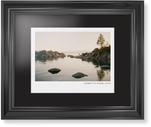 Modern Gallery Framed Print, Black, Classic, White, Black, Single piece, 11x14, White