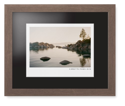 Modern Gallery Framed Print, Walnut, Contemporary, White, Black, Single piece, 11x14, White