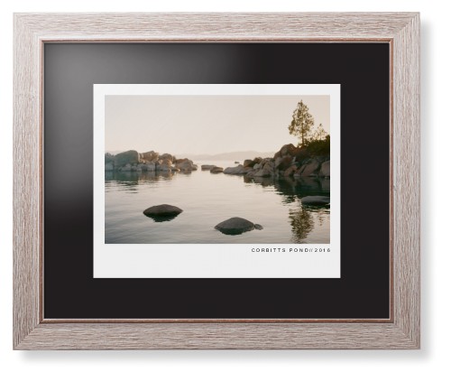 Modern Gallery Framed Print, Rustic, Modern, None, Black, Single piece, 11x14, White