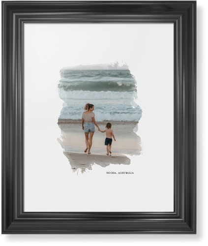 Brushed Moments Framed Print, Black, Classic, None, White, Single piece, 11x14, White