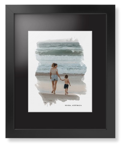 Brushed Moments Framed Print, Black, Contemporary, White, Black, Single piece, 11x14, White, white
