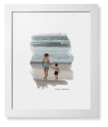 Brushed Moments Framed Print, White, Contemporary, White, White, Single piece, 11x14, White, white