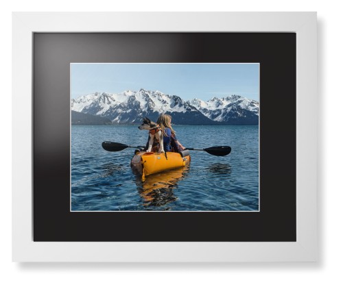 Photo Gallery Landscape Framed Print, White, Contemporary, White, Black, Single piece, 11x14, Multicolor, multi