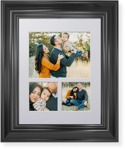 Hero Three Up Landscape Deluxe Mat Framed Print, Black, Classic, White, Single piece, 11x14, Multicolor