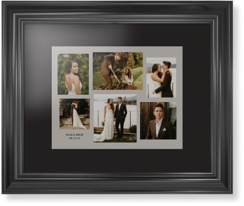 Gallery Collage of Six Framed Print, Black, Classic, Black, Black, Single piece, 11x14, Multicolor