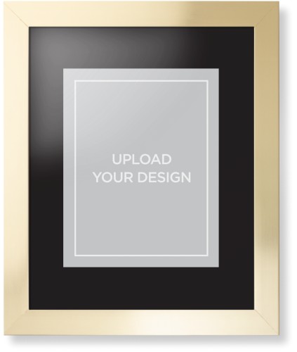 Upload Your Own Design Portrait Framed Print, Matte Gold, Contemporary, None, Black, Single piece, 11x14, Multicolor, multi