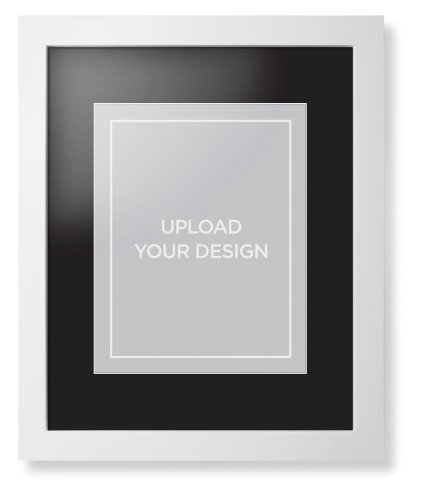 Upload Your Own Design Portrait Framed Print, White, Contemporary, White, Black, Single piece, 11x14, Multicolor, multi