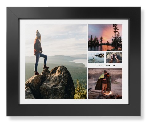 Hero Collage Framed Print, Black, Contemporary, None, None, Single piece, 11x14, Multicolor