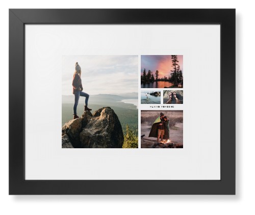 Hero Collage Framed Print, Black, Contemporary, White, White, Single piece, 11x14, Multicolor, multi