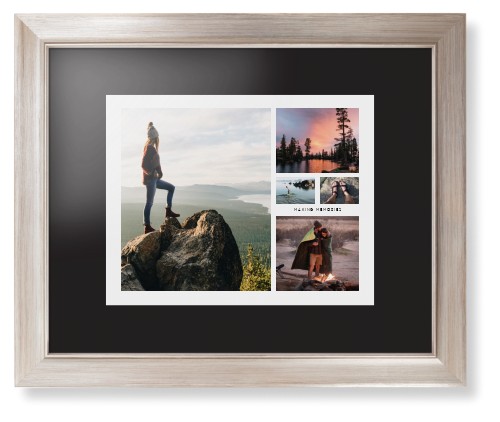 Hero Collage Framed Print, Metallic, Modern, Black, Black, Single piece, 11x14, Multicolor, multi