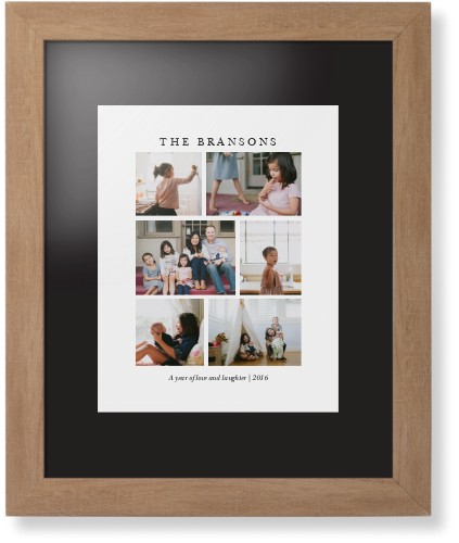 Gallery Montage of Memories Framed Print, Natural, Contemporary, Black, Black, Single piece, 11x14, White