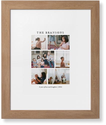 Gallery Montage of Memories Framed Print, Natural, Contemporary, White, White, Single piece, 11x14, White, white